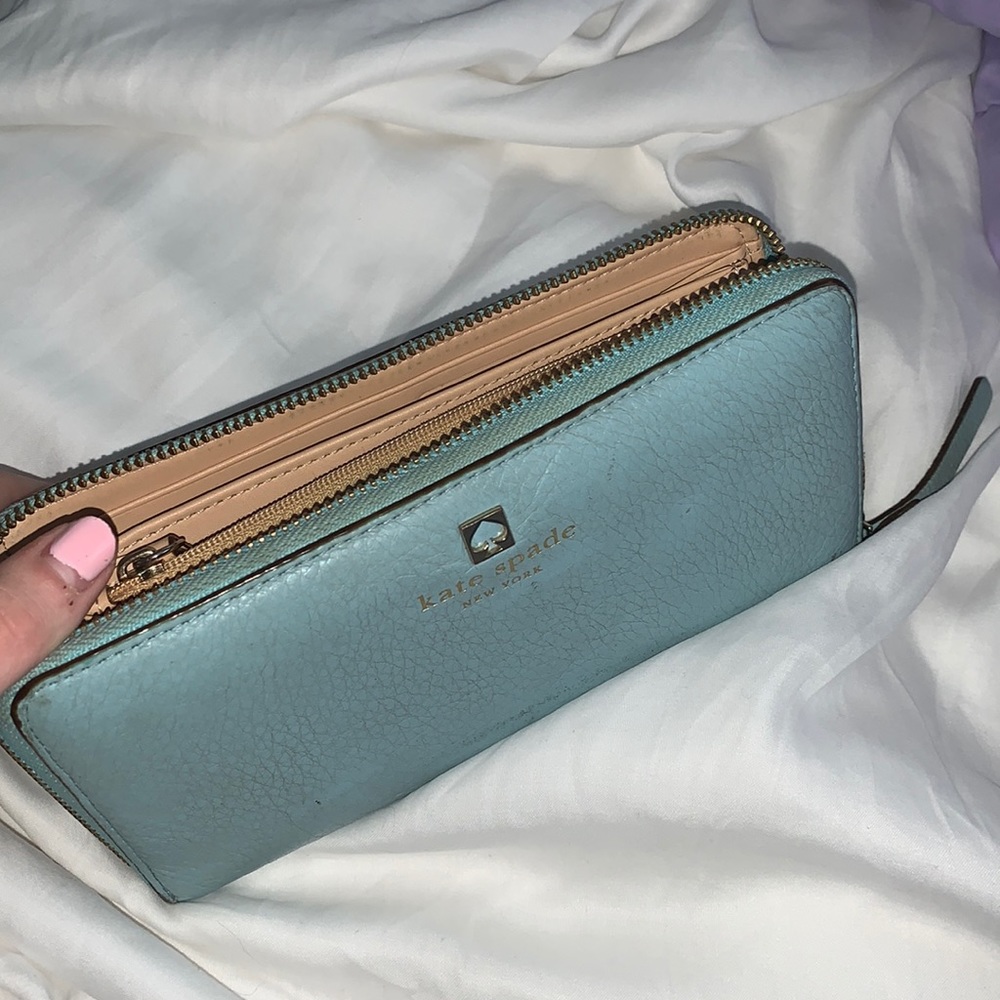 Kate spade light blue wallet